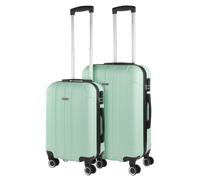 ITACA - Set De Valise Rigide avec roulettes Pivotantes - Set Valise Léger, Grande Capacité, Organisation Astucieuse pour Les Voyages Longs, Menthe