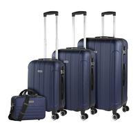 ITACA - Set De Valise Rigide avec roulettes Pivotantes - Set Valise Léger, Grande Capacité, Organisation Astucieuse pour Les Voyages Longs, Bleu Marine
