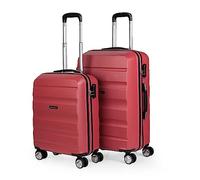 ITACA - Set Valise 2 pièces - Set de Valises de Voyage Légères - Set de Valises Rigides 4 Roulettes - Lot Valise Cabine, Valise Moyenne - Valises en Matériau ABS - Verrouillage TSA T71, Couleur Corail