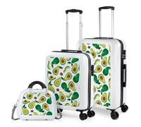 ITACA - Set Valise Rigide, Lot de Valises Soute Avion 4 roulettes - Sets de Bagages, Valise à Roulette en Soldes pour Voyages. Lot Valise: Ensemble pour Voyages élégants, Blanc