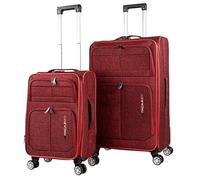 ITACA - Set Valise Souples à 4 roulettes - Lot Valise Tissu à Roulette - Sets de Bagages pour soute Avion, Soldes sur Set de valises à roulettes. Verrouillage à Combinaison, Grenade