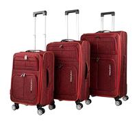 ITACA - Set Valise Souples à 4 roulettes - Lot Valise Tissu à Roulette - Sets de Bagages pour soute Avion, Soldes sur Set de valises à roulettes. Verrouillage à Combinaison, Grenade