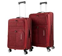 ITACA - Set Valise Souples à 4 roulettes - Lot Valise Tissu à Roulette - Sets de Bagages pour soute Avion, Soldes sur Set de valises à roulettes. Verrouillage à Combinaison, Grenade