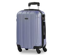 Valise Cabine De Voyage Rigide Chariot 4 Roues 55 Cm ABS Lisse. Les Bagages À Main. Résistant Et Léger Poignée 2 Cadenas. Ryanair Low Cost, 771150 Violet