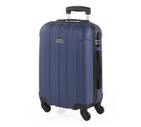 Valise Cabine De Voyage Rigide Chariot 4 Roues 55 Cm ABS Lisse. Les Bagages À Main. Résistant Et Léger Poignée 2 Cadenas. Ryanair Low Cost, 771150 Bleu