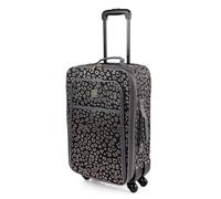 ITACA - Valise Cabine 55X40X20 légère et résistante Bagage Cabine idéal pour Voyages Courts Valise Cabine Tissu Souple 4 Roues pivotantes Compatible Ryanair, Gris