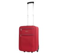 ITACA - Valise Cabine 55X40X20 légère et résistante Bagage Cabine idéal pour Voyages Courts Valise Cabine Tissu Souple 4 Roues pivotantes Compatible Ryanair, Rouge