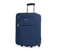 Valise Cabine Petite De Voyage Trolley 2 Roues 55 Cm Polyester EVA. Les Bagages À Main. Souple Résistant Et Léger. Manche Poignée. Low Cost Ryanair. T71950 Bleu