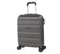 ITACA - Valise Cabine 55x40x20 Rigide Légère à Roulette 4 Roues Pivotantes avec Cadenas à Combinaison Bagage Cabine Idéal pour Voyager en Avion Petite Valise Compacte Compatible avec Rya, Anthracite