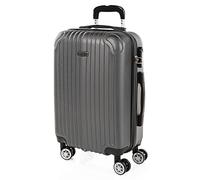 ITACA - Valise Cabine 55x40x20 Rigide Légère à Roulette 4 Roues Pivotantes avec Cadenas à Combinaison Bagage Cabine Idéal pour Voyager en Avion Petite Valise Compacte Compatible avec Rya, Anthracite
