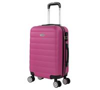 Valise Cabine Rigide Petite 4 Roues Trolley 55 Cm En ABS Texturé. Bagage À Main. Extensible Résistant Légère. Poignée 2 Anses Et Cadenas. Low Cost Ryanair. 71250 Violet