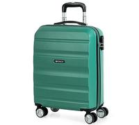 ITACA - Valise Cabine 55x40x20 Rigide légère à Roulette 4 Roues pivotantes avec Cadenas à Combinaison. Bagage idéal pour Voyager en Avion Petite, compacte, Compatible avec Ryanair, Bleu verdâtre