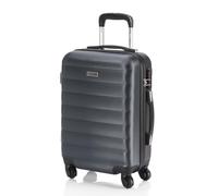 ITACA - Valise Cabine 55x40x20 Rigide Légère à Roulette 4 Roues Pivotantes avec Cadenas à Combinaison Bagage Cabine Idéal pour Voyager en Avion Petite Valise Compacte Compatible avec Rya, Anthracite