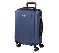 ITACA - Valise Cabine 55x40x20, Valise Cabine, Valise À roulettes, Valise Roulette, Valise Rigide, Résistant, Légère, Bleu Marine-Anthracite