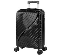 ITACA - Valise Cabine 55x40x20, Valise Cabine, Valise À roulettes, Valise Roulette, Valise Rigide, Résistant, Légère, Noir