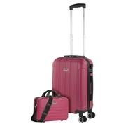 ITACA - Valise Cabine 55x40x20, Valise Cabine, Valise À roulettes, Valise Roulette, Valise Rigide, Résistant, Légère, Fraise