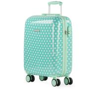 ITACA - Valise Cabine Enfant à roulettes multidirectionnelles. Valise de Voyage légère pour Enfant, Bagage à Main, Compatible Ryanair. Cadenas à Combinaison, Taupes à la Menthe