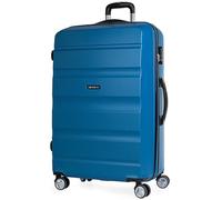 ITACA - Valise de Voyage Rigide 4 Roues Trolley de Grande Taille XL 77 cm en ABS. Résistante et Légère. Poignée 2 Anses et Cadenas. Étudiant et Professionnel. T71670, Color Bleu