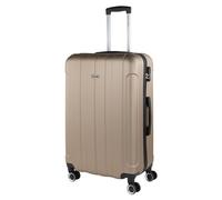 ITACA - Valise Grande Taille 23Kg Rigide Spacieuse XL pour Soute Avion Ultra Résistante avec Cadenas À Combinaison Idéale pour Voyages Longs Et Moyens Séjours, Champagne