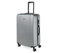 ITACA - Valise Grande Taille. Grande Valise Rigide 4 roulettes - Valise Grande Taille XXL Ultra Légère - Valise de Voyage. Combinaison Verrouillage, Argenté