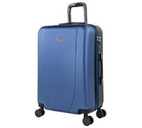 ITACA - Valise Grande Taille 23Kg Rigide Spacieuse XL pour Soute Avion Ultra Résistante avec Cadenas à Combinaison Idéale pour Voyages Longs Et Moyens Séjours., Bleu Marine-Anthracite
