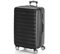 ITACA - Valise Grande Taille 23Kg Rigide Spacieuse XL pour Soute Avion Ultra Résistante Valise Extensible avec Cadenas À Combinaison Idéale pour Voyages Longs Et Moyens Séjours, Anthracite