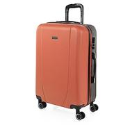 Valise De Voyage Rigide 4 Roues Trolley De Taille Moyenne 65 Cm En ABS. Résistante Et Légère. Poignée 2 Anses Et Cadenas. Étudiant Et Professionnel. 71160 Orange