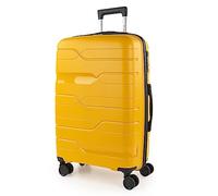 ITACA - Valise Moyenne - Valise Soute Avion Rigide 4 roulettes - Valise De Voyage Résistante en Polypropylène - Valise Ultra Légère avec Verrouillage TSA, Jaune