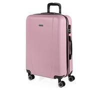 ITACA - Valise Moyenne, Valises Rigides, Valise Rigide, Valise Semaine pour Tout Voyage, Valise Soute de Luxe, Rose