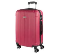 Trousse De Voyage Rigide 4 Roues 63 Cm ABS Lisse Et Lisse. Résistant Et Léger Poignées Poignées Et Cadenas. Etudiants Et Professionnels 771160 Rose