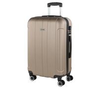 ITACA - Valise Moyenne, Valises Rigides, Valise Rigide, Valise Semaine pour Tout Voyage, Valise Soute de Luxe, Champagne