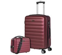 ITACA - Valise Rigide Grande Taille 158 cm - Valise Soute 23 kg Solide ABS - Trolley Valise Moyenne avec Trousse de Toilette - Bagage Taille Moyenne. Cadenas à Combinaison Valise Extensible, Grenade