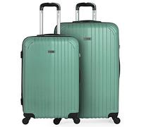 ITACA - Valises. Lot de Valise Rigides 4 roulettes - Valise Grande Taille, Valise soute Avion, Bagages pour Voyages.Ensemble Valise Voyage. Verrouillage à Combinaison, Vert Menthe
