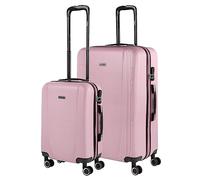 ITACA - Valises. Lot de Valise Rigides 4 roulettes - Valise Grande Taille, Valise soute Avion, Bagages pour Voyages.Ensemble Valise Voyage. Verrouillage à Combinaison, Rose