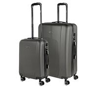 ITACA - Valises. Lot de Valise Rigides 4 roulettes - Valise Grande Taille, Valise soute Avion, Bagages pour Voyages.Ensemble Valise Voyage. Verrouillage à Combinaison 71117, Anthracite
