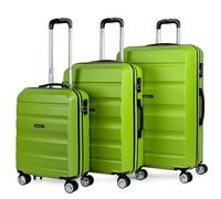 ITACA - Valises. Lot de Valise Rigides 4 roulettes - Valise Grande Taille, Valise soute Avion, Bagages pour Voyages.Ensemble Valise Voyage. Verrouillage à Combinaison, Pistache