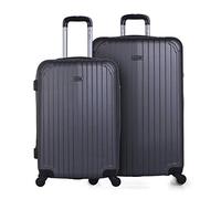 ITACA - Valises. Lot de Valise Rigides 4 roulettes - Valise Grande Taille, Valise soute Avion, Bagages pour Voyages.Ensemble Valise Voyage. Verrouillage à Combinaison, Anthracite