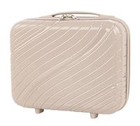 ITACA - Vanity Case Rigide - Trousse de Toilette Femme Voyage - Trousse de Toilette Grande Capacité Légère et Résistante, Taupe