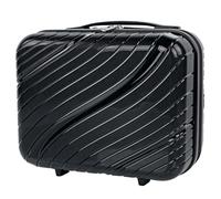 ITACA - Vanity Case Rigide - Trousse de Toilette Femme Voyage - Trousse de Toilette Grande Capacité Légère et Résistante, Noir