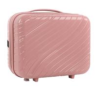 ITACA - Vanity Case Rigide - Trousse de Toilette Femme Voyage - Trousse de Toilette Grande Capacité Légère et Résistante, Rose