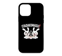 Itadakimasu! Drôle Chibi Anime Bunny Kawaii Manga Comédie Coque pour iPhone 12 Mini