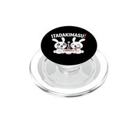 Itadakimasu! Drôle Chibi Anime Bunny Kawaii Manga Comédie PopSockets PopGrip pour MagSafe