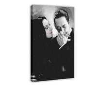 ITADGF Cara Mia Mon Cher Illustration The Family Morticia Gomez Addams Gothique Love Horror Poster Impression sur toile 20 x 30 cm
