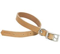 ITAL DOG Collier pour Chien Cuir Naturel Largeur 20 mm, Longueur 50 cm, Taille M