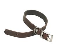 ITAL DOG Collier pour Chien en Cuir Marron Largeur 16 mm, Longueur 40 cm, Taille S