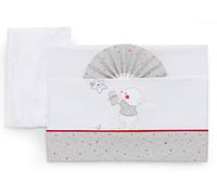 Italbaby 015.3010-0108 Parure de lit brodée pour Landau, Gris
