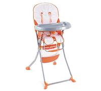 Italbaby Housse éponge pour chaise haute, blanc/orange, multicolore, taille unique