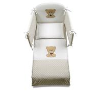 Italbaby Maxi Petit amis Parure de lit, Blanc, 5 pièces