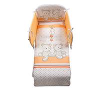 Italbaby Parure de lit 5 pièces Maxi Amici Ivoire/Blanc, Multicolore, Taille Unique