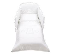 Italbaby Poney Amore Parure de lit, Blanc, 4 pièces
